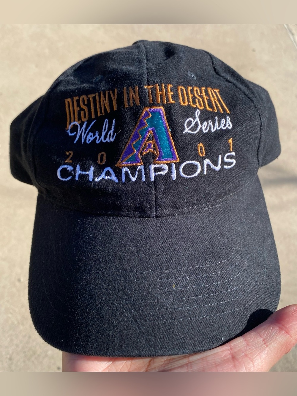 Vintage Arizona Diamondbacks 2001 World Series Champions Strapback Hat